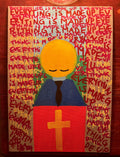 Everything Is Made Up – originalmålning, akryl på canvas