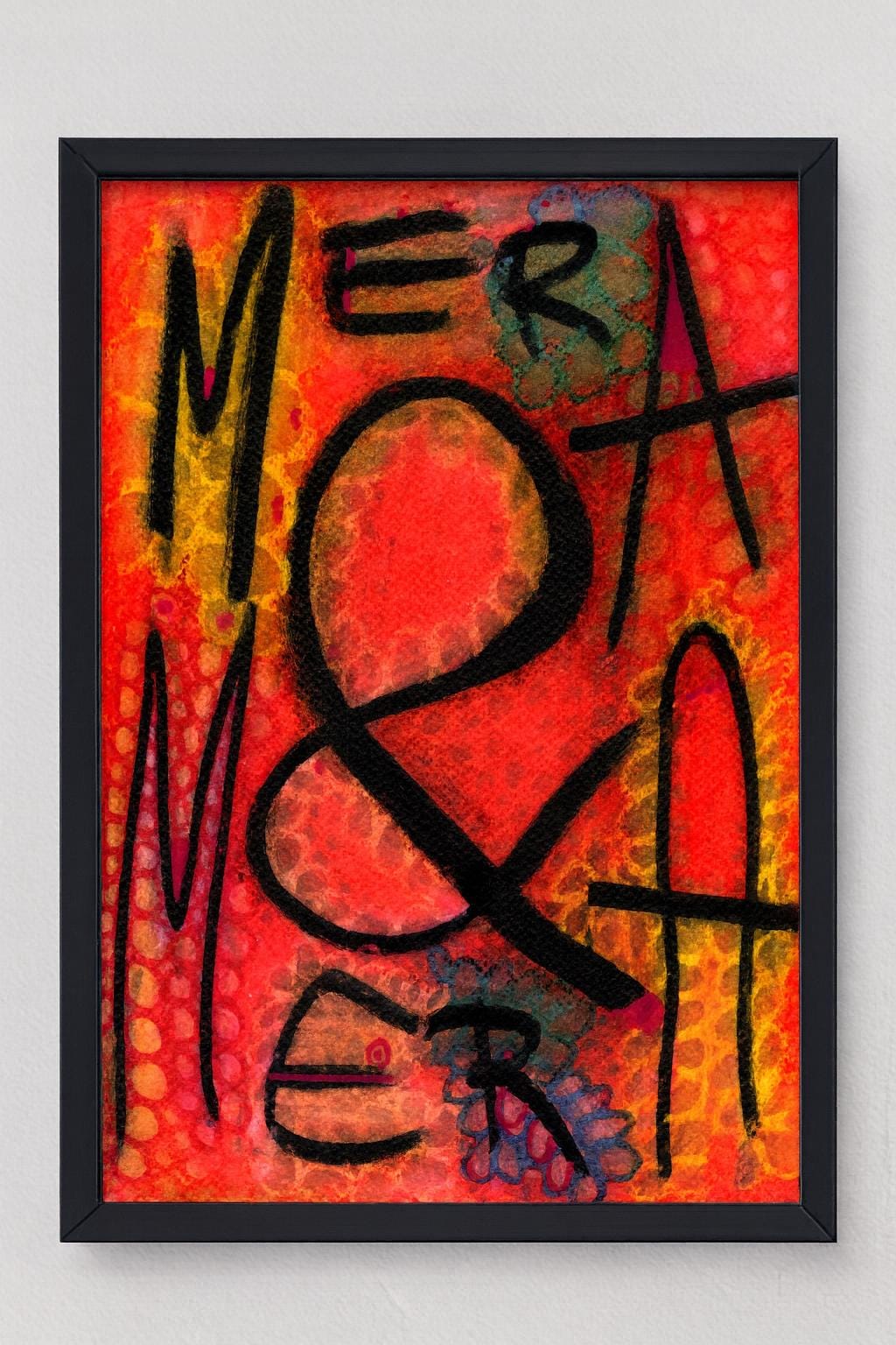 Mera & Mera (Mooreismoore) – originalmålning, akryl på papper