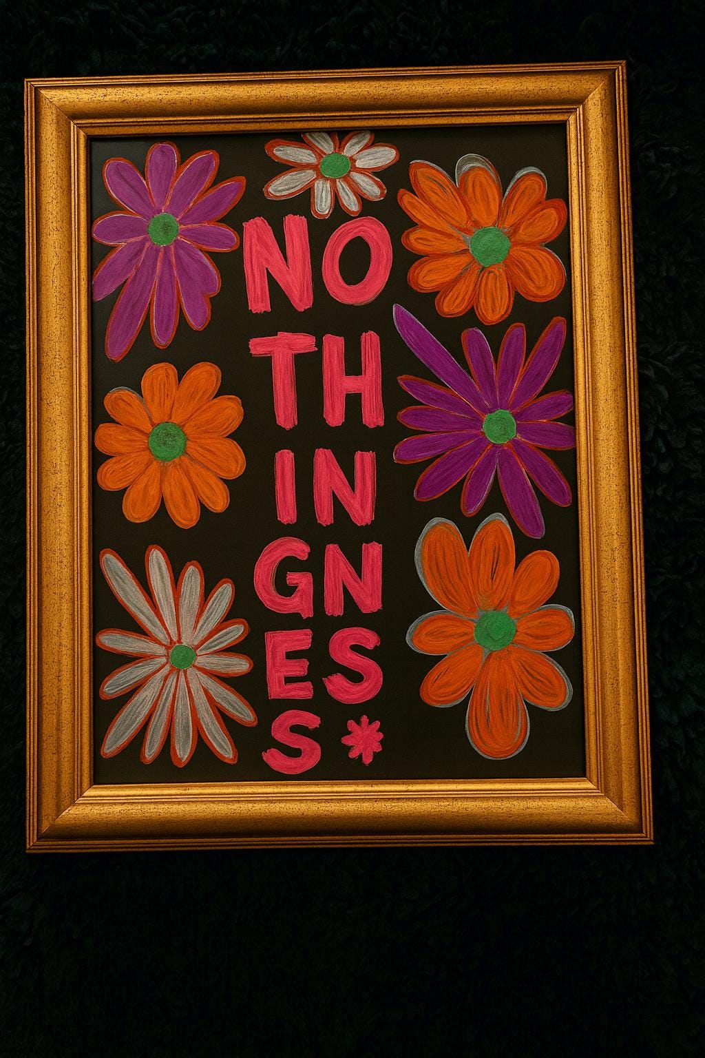 No Thing Ness (del 2) – originalmålning, akryl på papper